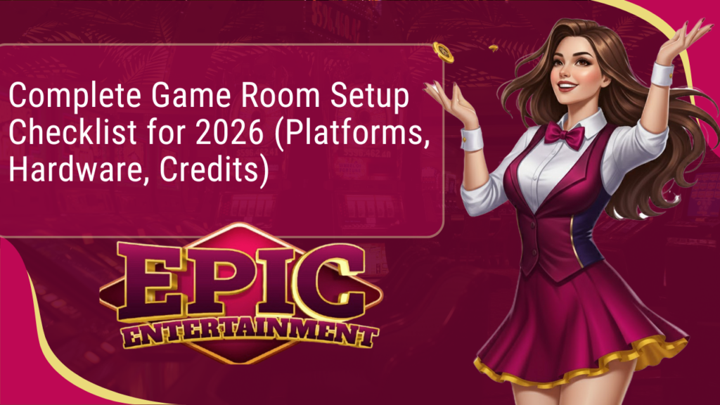 Complete Game Room Setup Checklist for 2026 (Platforms, Hardware, Credits)