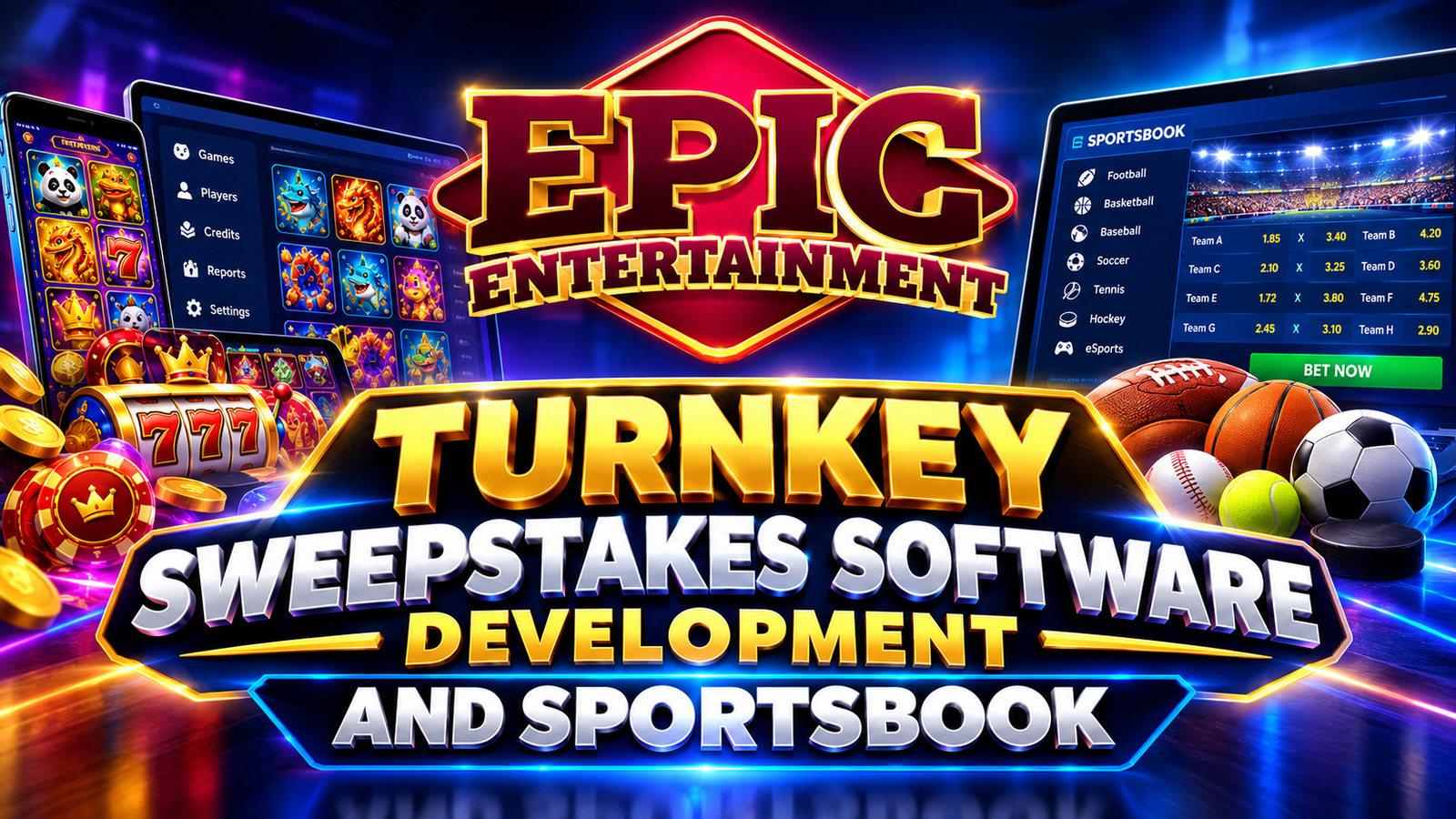 Turnkey Sweepstakes Software Development and Sportsbook